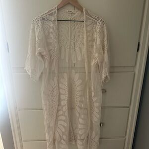 Elegant White Lace Tunic